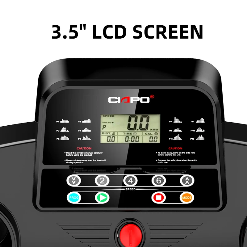  CIAPO Foldable Treadmill Home Use Folding Motorized Cheap Running Machine DC Motor Indoor