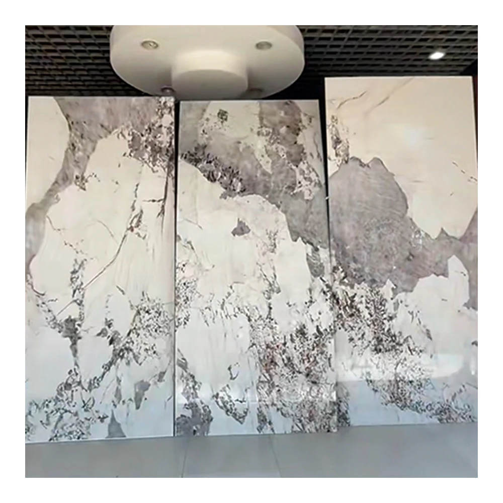 HD Print Continuous Marble Texture Flexible PVC Material Composite Marble Wall Panel & Board / UV Marble Sheet
