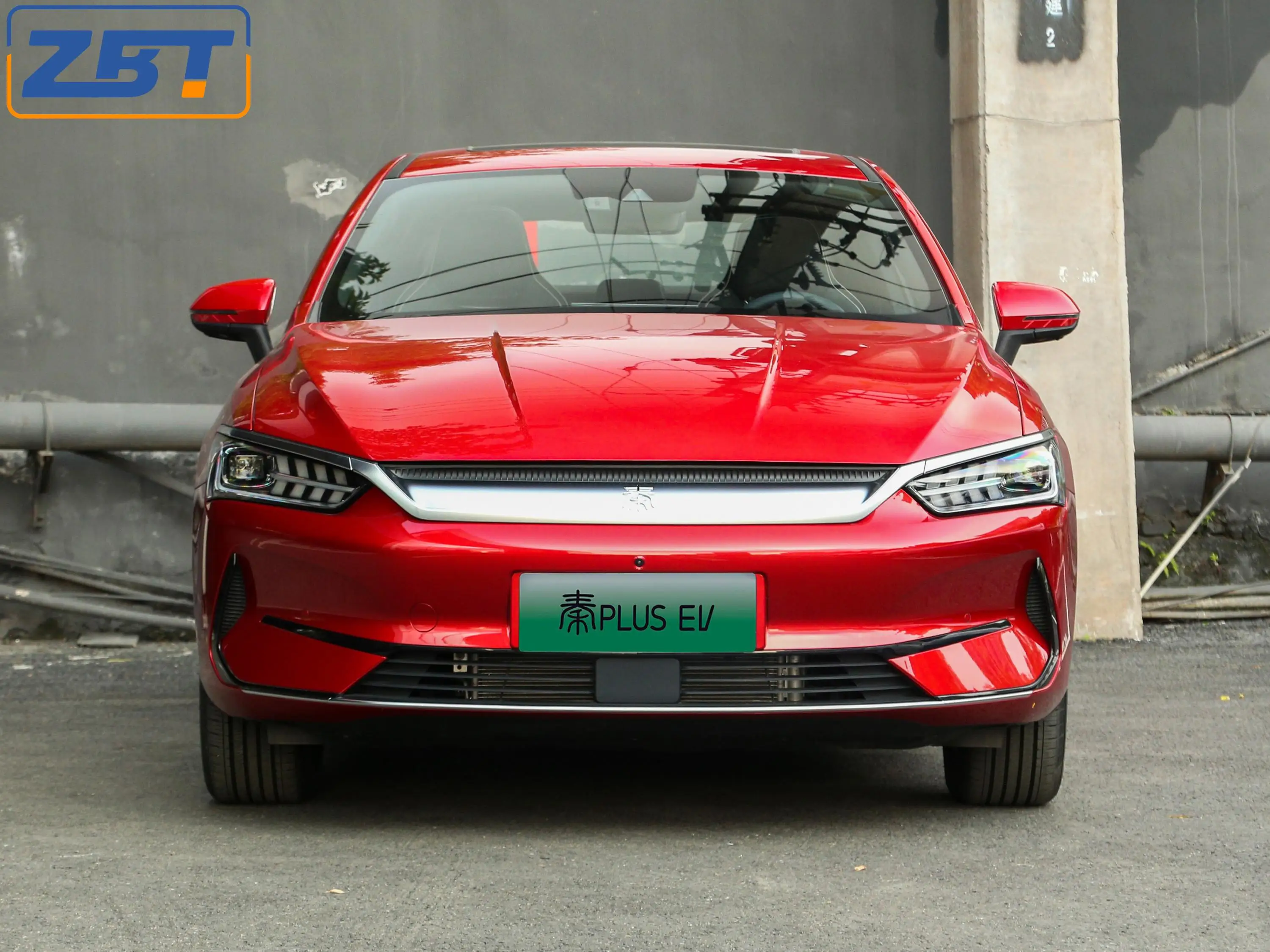 BYD Qin Plus ev 4x2 2WD FWD sedan NEDC 400km 500km 600km remote start auto pure electric private car with LED headlight