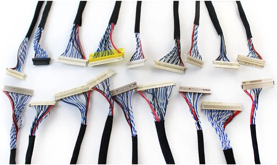 Common Used Universal LVDS Cable for LCD Display Panel Controller Support 14-26 inch Screen