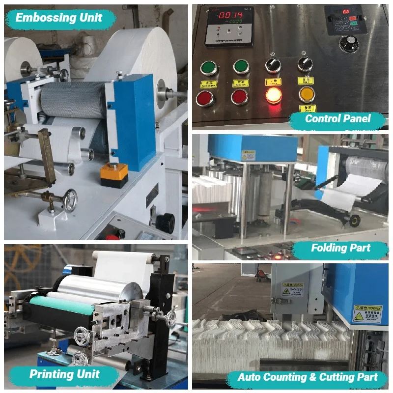 full automatic serviette paper napkin tissue folder machine production line plant