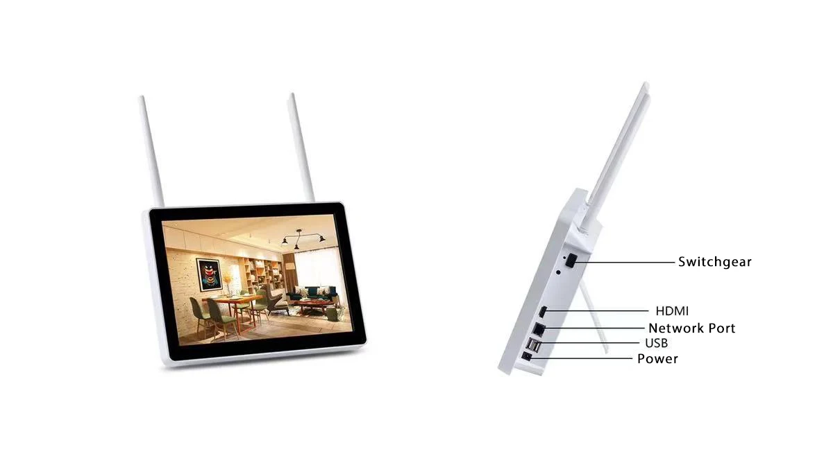 1080p hd mini wifi wireless ip hidden camera outdoor 12inch LCD security camera