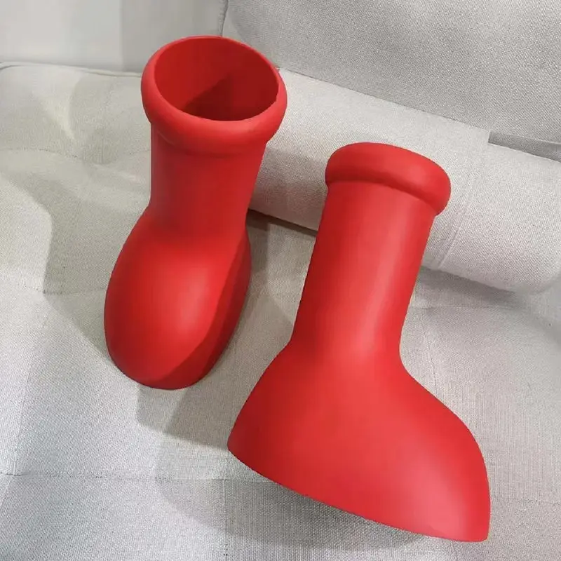 Rain Snow EVA Rubber Printed Big Red Boots Trending Custom Cartoon Men Women Astro Boy Big Red Boots