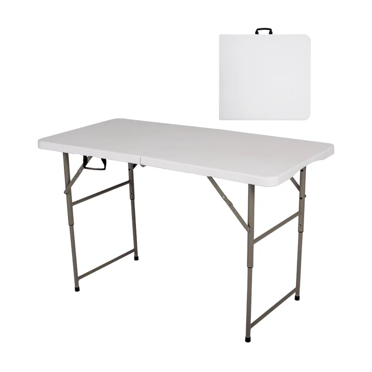 High Quality White Plastic 4FT  Folding Table For Event