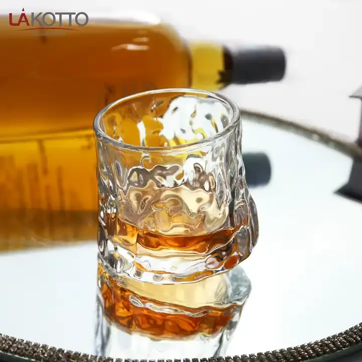 Custom Logo whisky glass Cup Shot Glasses Lead-free Whiskey Glass Tumbler Support Custom Printing Logo Crystal Whisky Glass