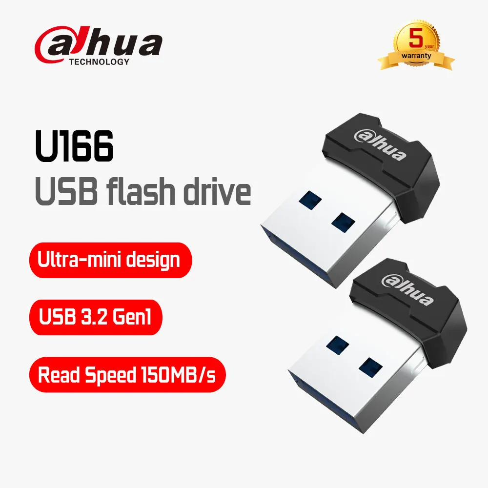 Dahua U166 USB3.2 Gen1 mini USB Flash Drive 32GB 64GB Ultra Small USB Pendrive Pen Drives Memory Stick For PC