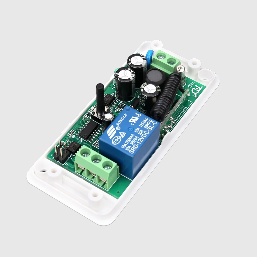 RF remote control 1 Channel rf transmitter and receiver wireless learning code Control Switch AC220V wireless remote control