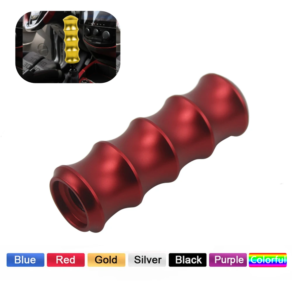 AOSU Racing Car Aluminum Colorful Bamboo Style Gear Shift Knob For Universal