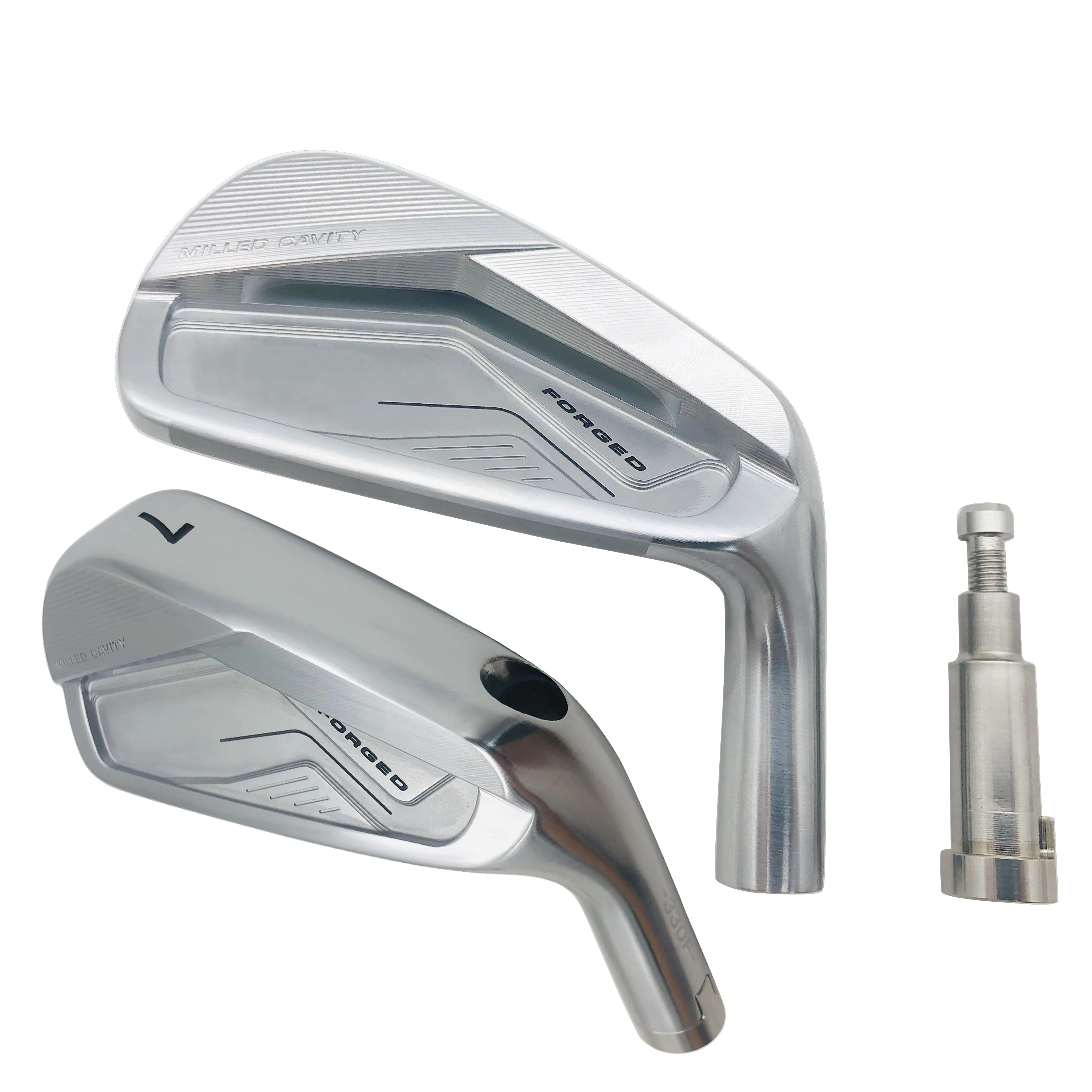 OEM Wholesale Custom Factory Soft Steel Replaceable Rod Section Graphite shaft Irons Head Clubs Forged Golf Iron Head