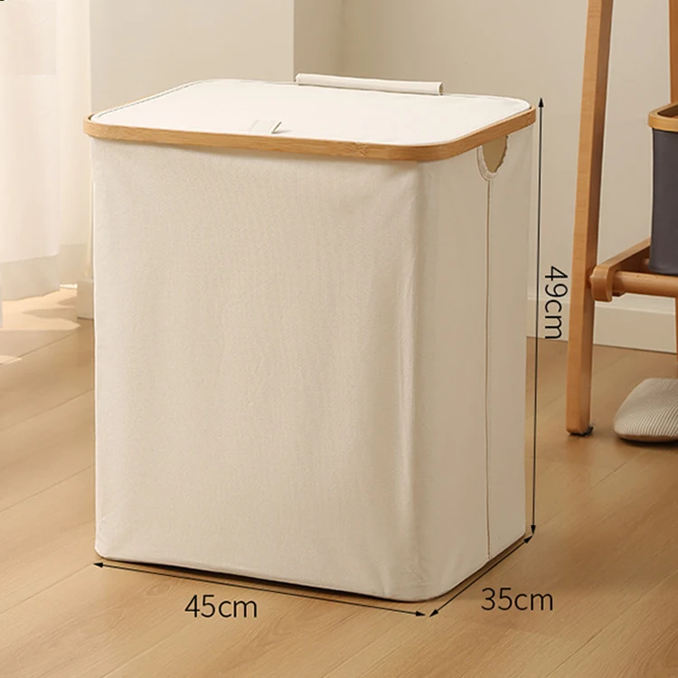 Custom Round Eco Friendly Felt Laundry Bathroom Clothes Storage Basket Laundry Storage