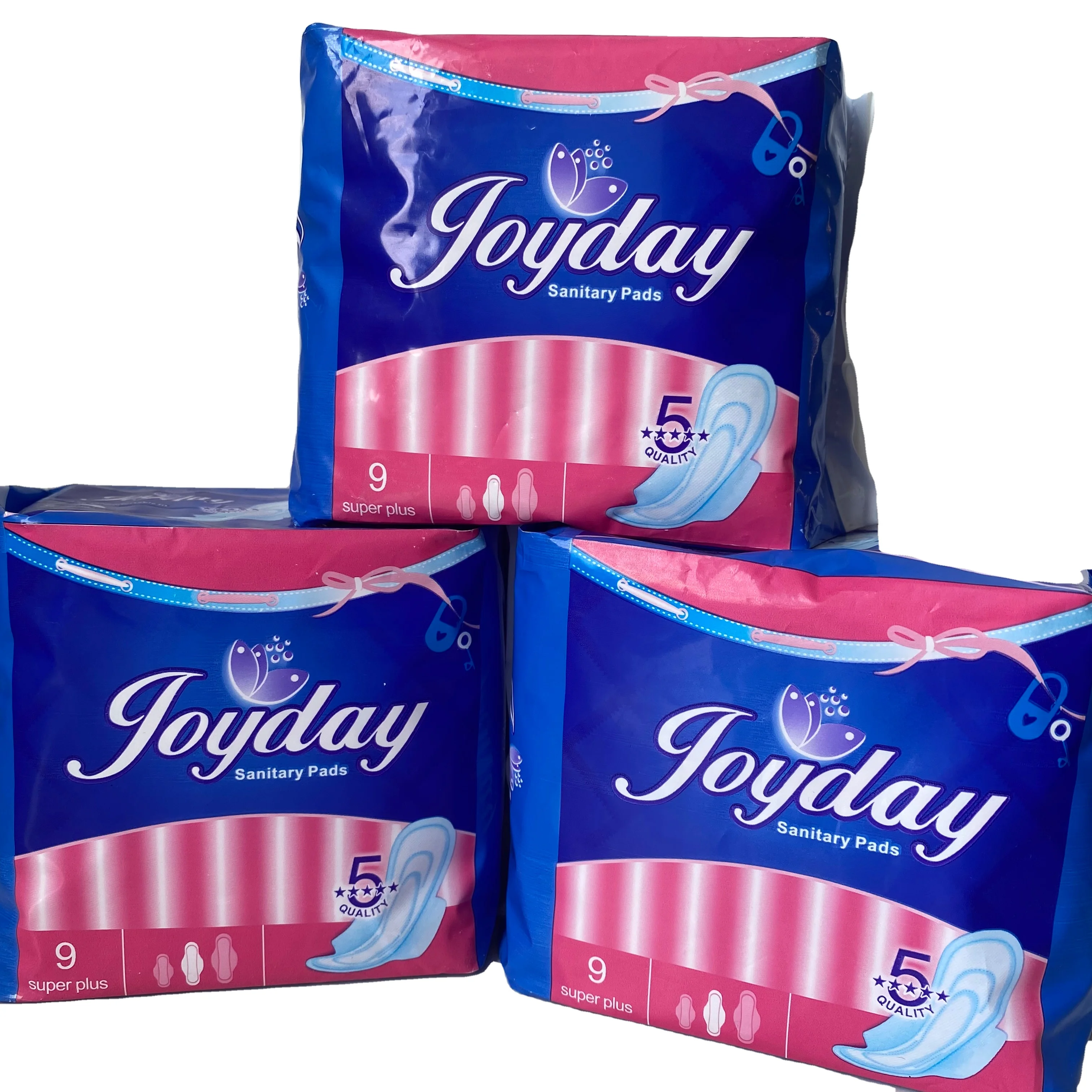 High Absorbency Thick Winged Disposable Cotton Sanitary Napkin Pad