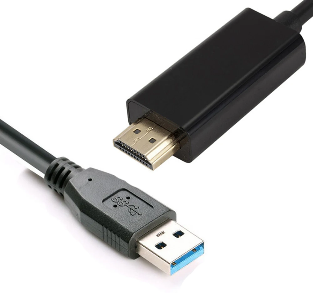 
USB3.0 TO HDMI Adapter cable converter Long line notebookto HDTV Laptop Computer to projector 1080P 2M 3MI 5M Audio 