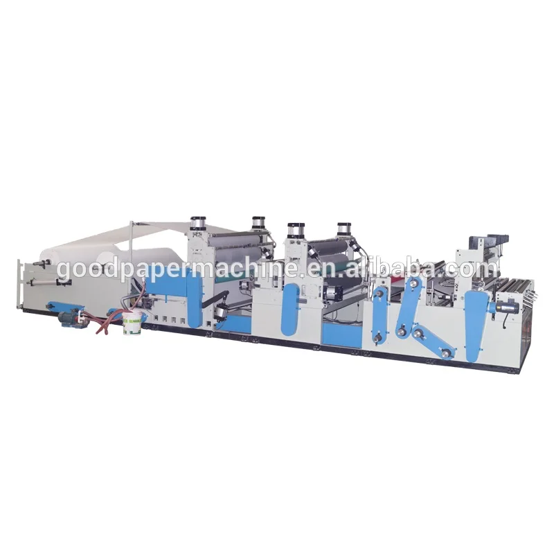 Automatic embossing gluing lamination kitchen towel rewinder machine