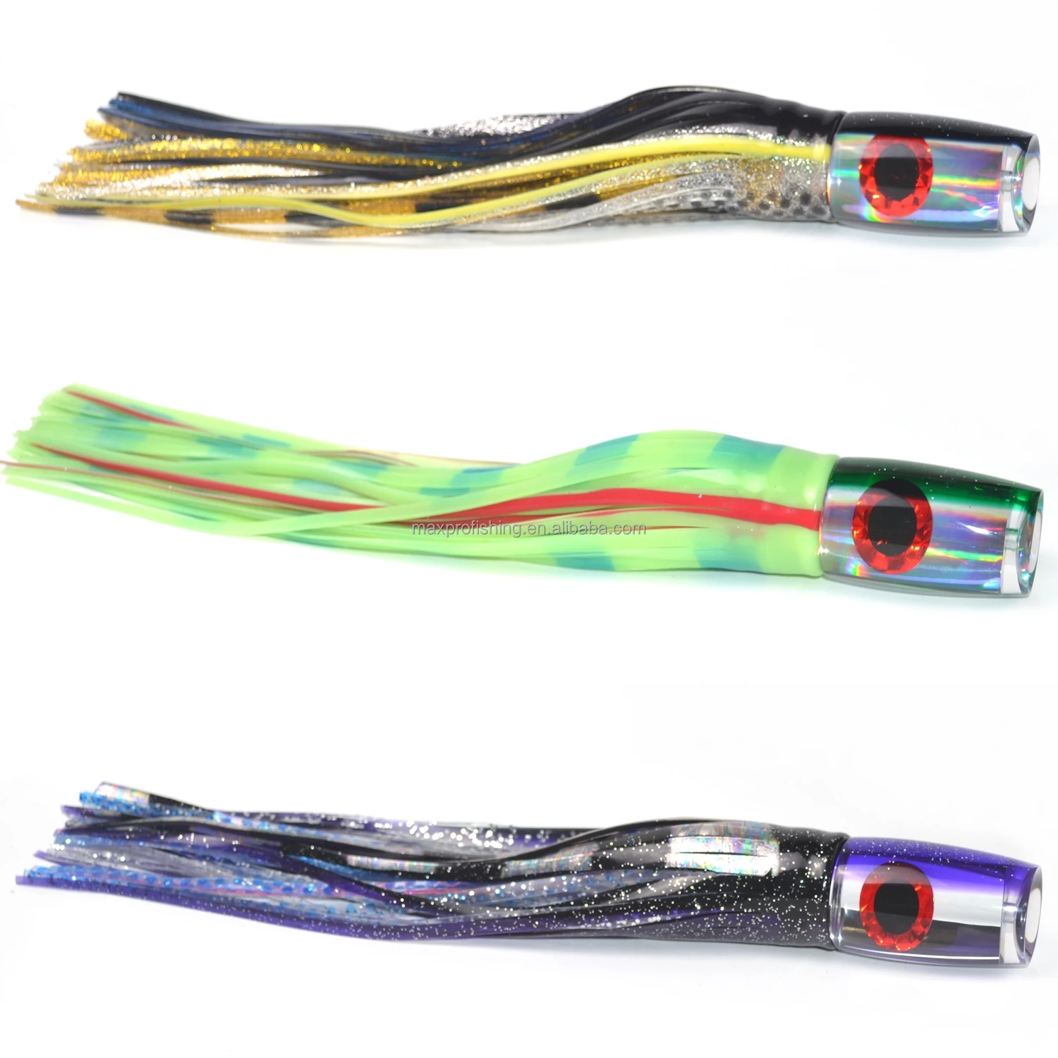 Saltwater rigged Octopus UV Skirts Big Game Octopus Skirts trolling Octopus Tuna Marlin  lure