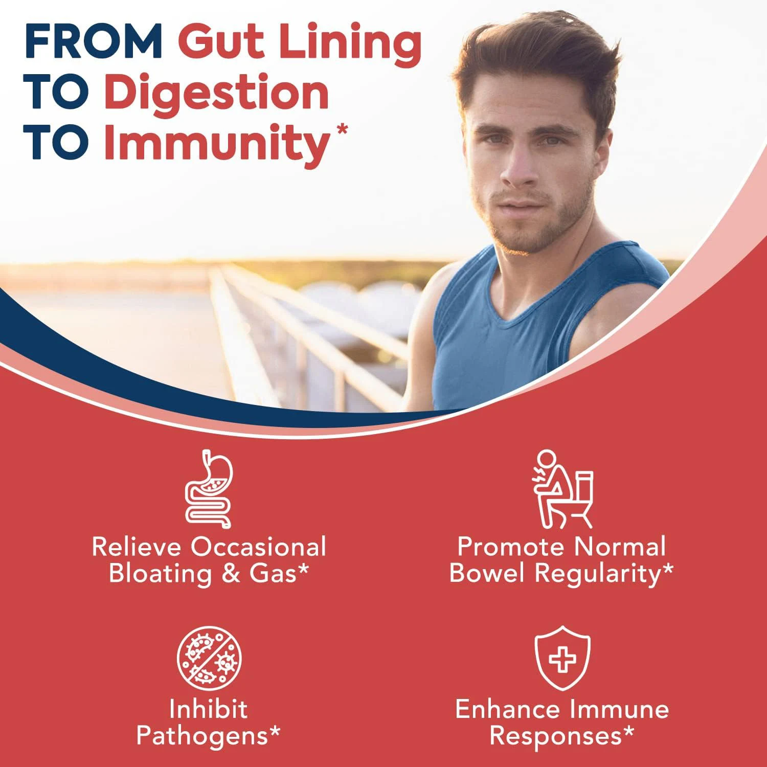 Non-GMO 60 Billion CFU 19 Strains Probiotics 2-in-1 Daily Care Probiotic Digestive Immune Health for Men & Women