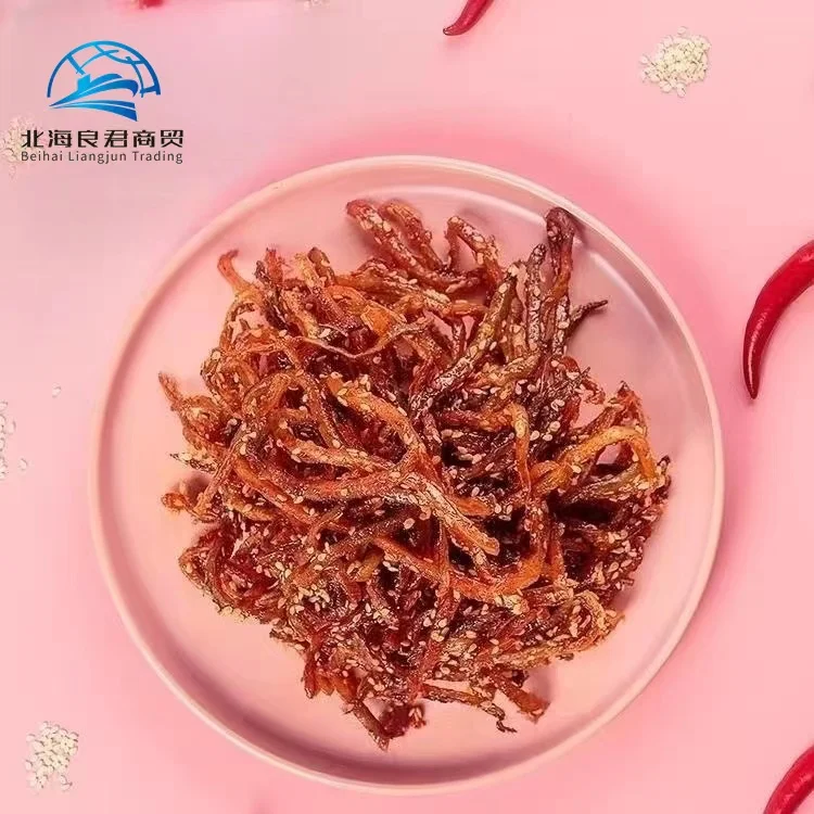Hot selling instant and chewy seafood snacks in Chinese factories spicy eel shredded
