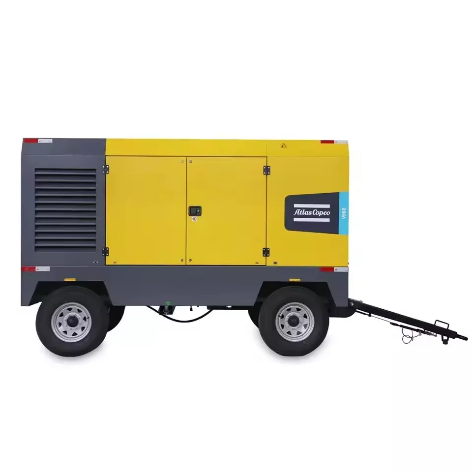 Original Portable Atlas Copco1100cfm 25bar screw Air Compressor for water well drilling and gold mining
