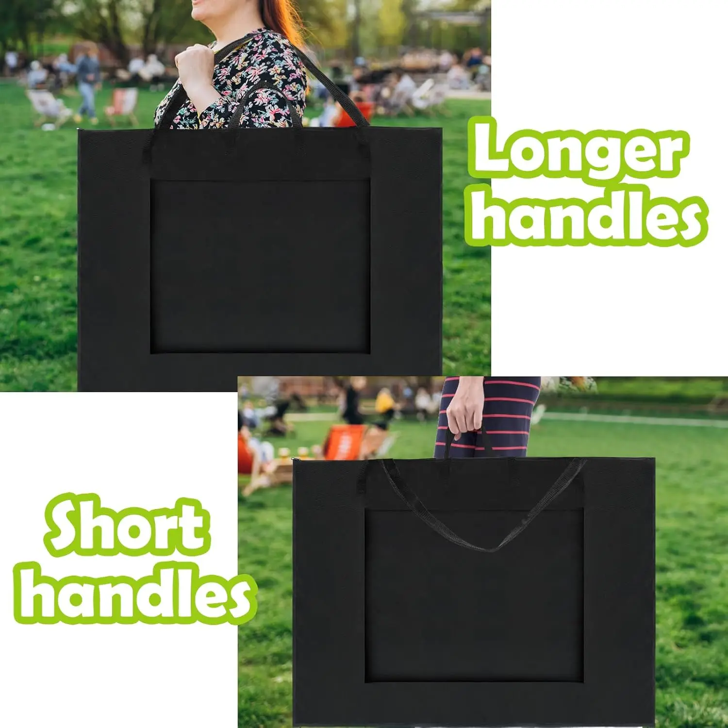 Lightweight Large Nylon Shoulder Tote Bag for Art Students Waterproof Storage for Poster Paint Board and Sketching Drawings Bag