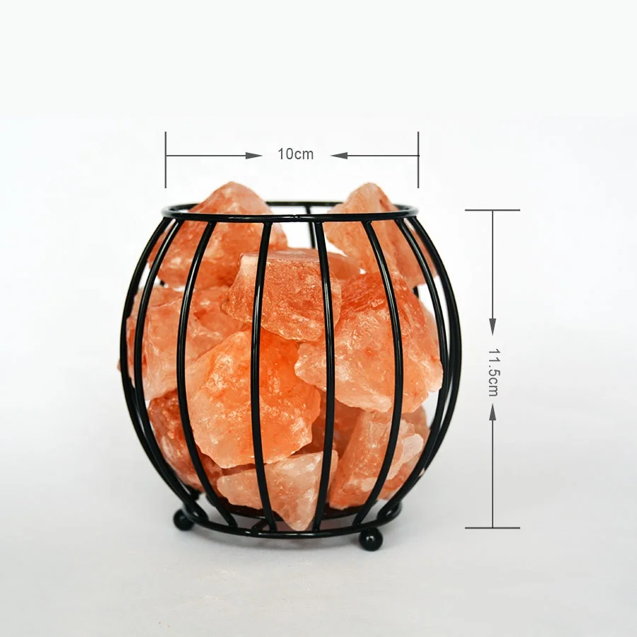 
Iron Basket Himalayan Salt Lamps/ Himalayan Natural Salt Hand Crafted Iron Basket salt lamp 