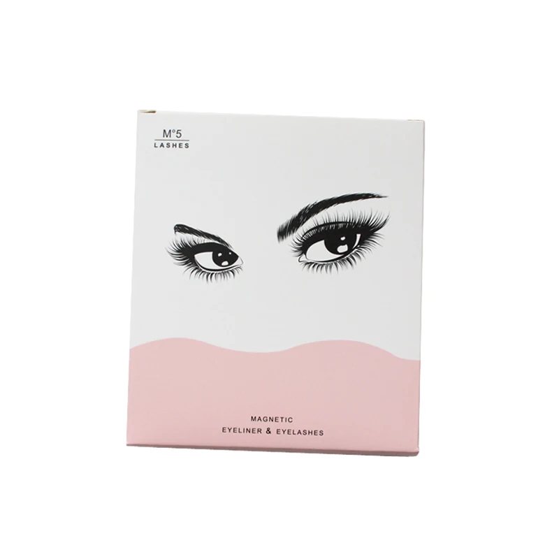 
Custom eyelash box magnetic eyelashes with magnetic liner set 