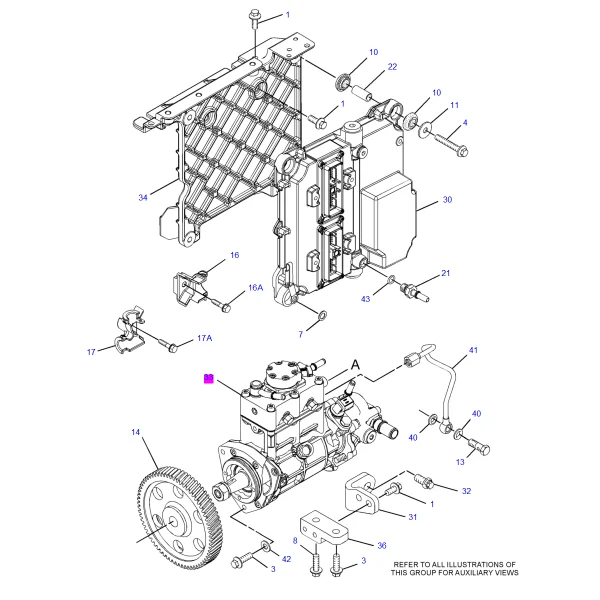 Perkins injection pump 2641A312 317-8021 for caterpillar c6.6 engine fuel pump