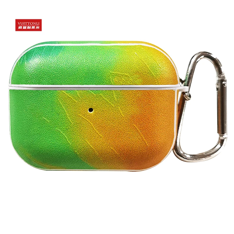 Special Pattern Color Design Leather 3D Protect Earphone Cover For Airpods Case 3D Protect Accessories