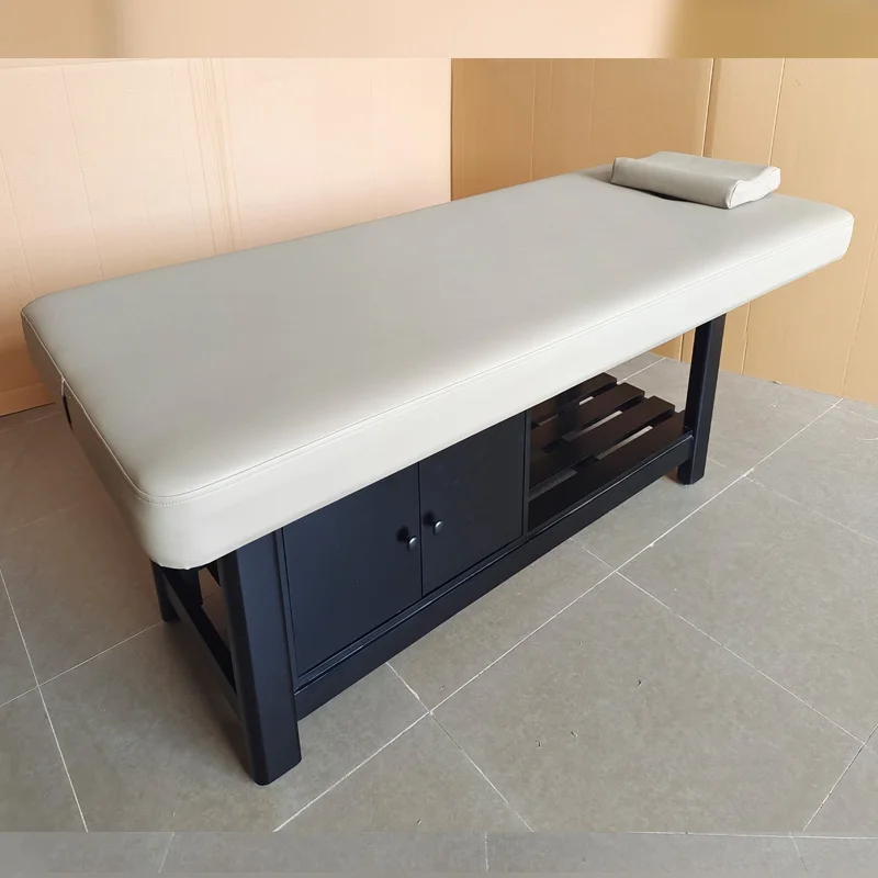 black thai luxury king professional salon lash bed chair wooden beauty table de massage bed