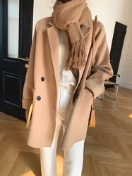 2021 autumn winter new South Korea Dongdaemun double-sided multi-match short coat woman