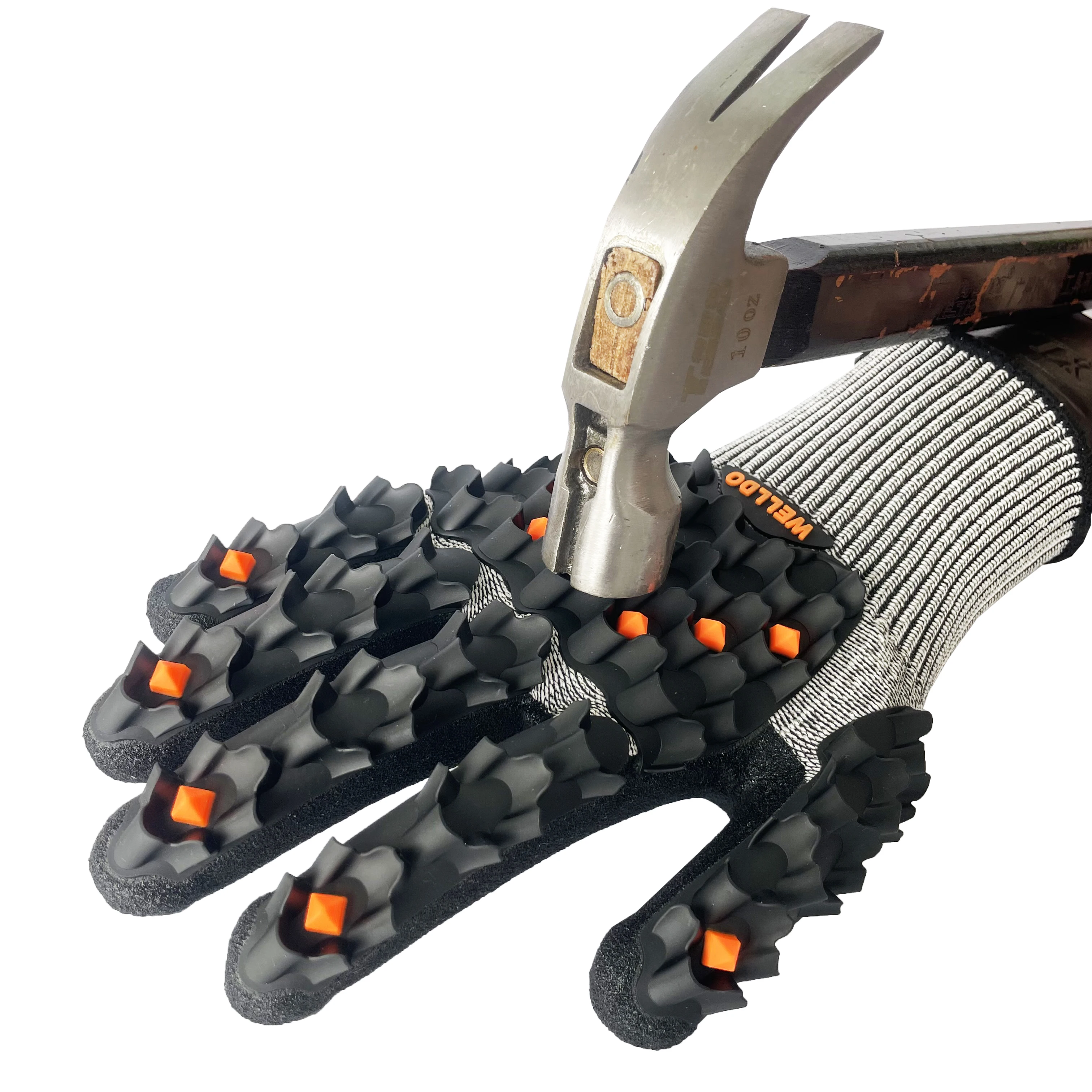 13 gauge sandy nitrile coated cut resistant level 7 puncture resistant high impact safety TPR working gloves