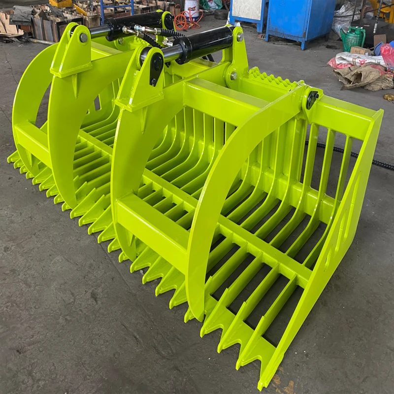 RSBM Skid Steer Loader Attachments Heavy Grass Fork Grapple