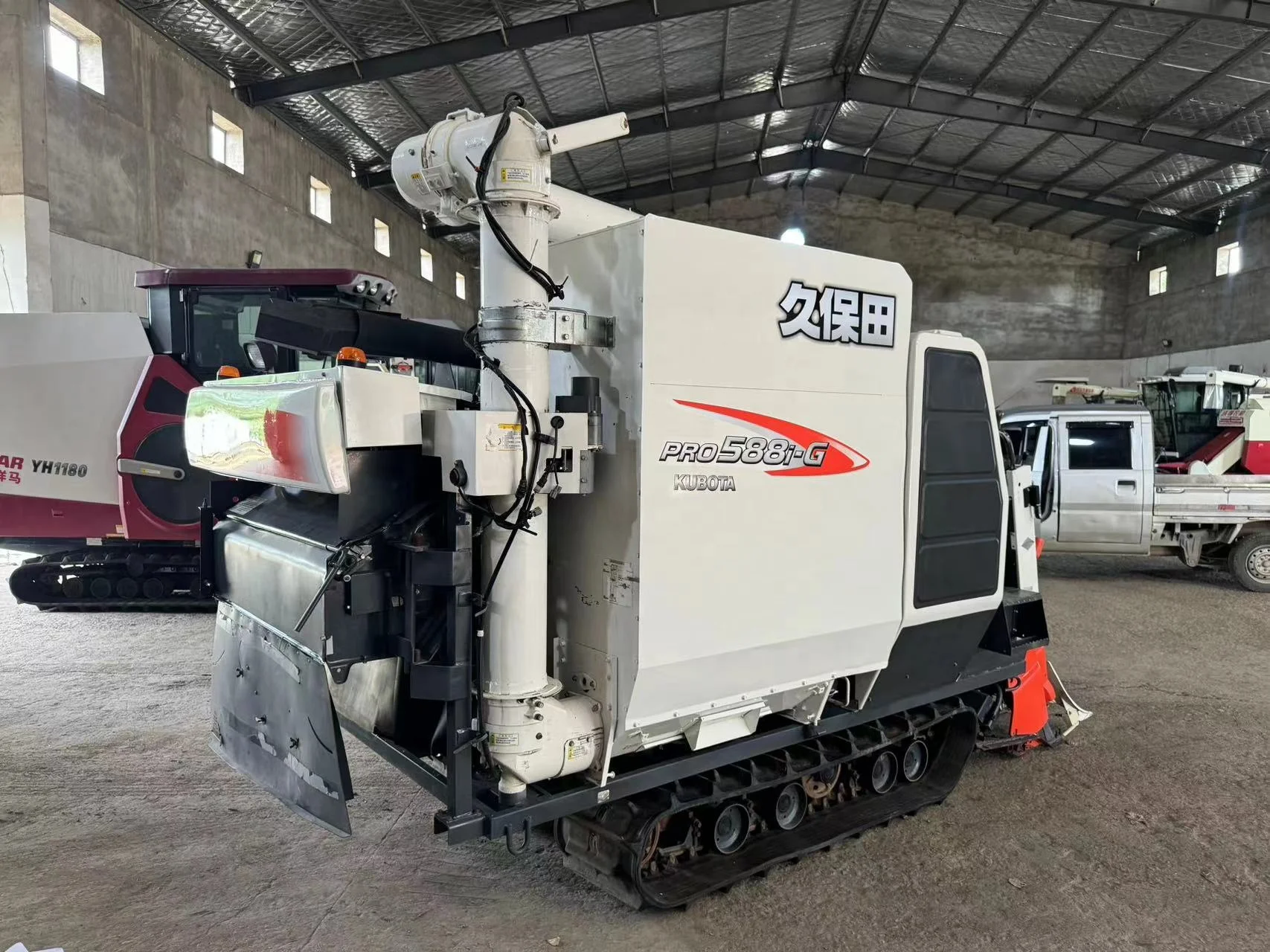 Used Kubota Combine Rice Wheat Harvester Farm Tractors Agricultural Machinery Harvesting Machine