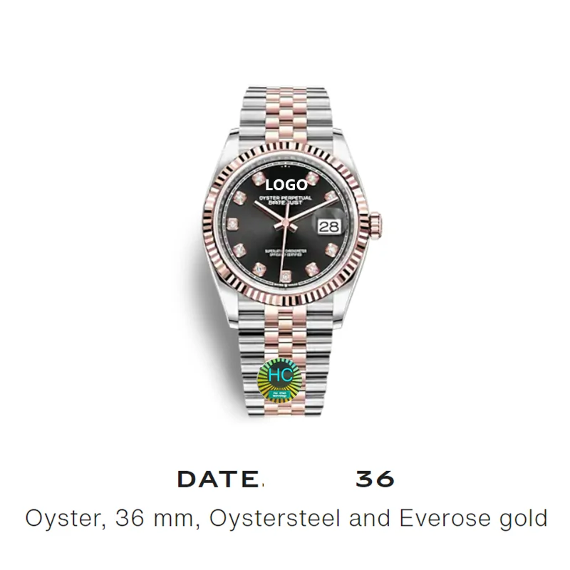 Лидер продаж, механические часы, 36 мм, мужские часы Rolexables, роскошный бренд, автоматический механизм, со стразами