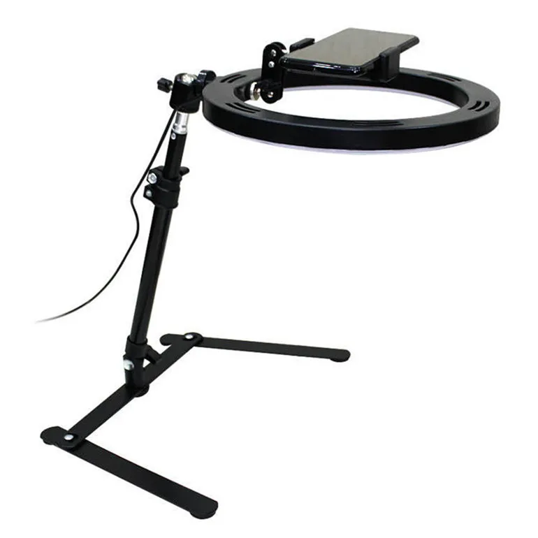 Mobile Phone Overhead Stand Tripod Desktop Micro Class Live Selfie LED Fill Light Tripods Photo Video Overhead Tripod