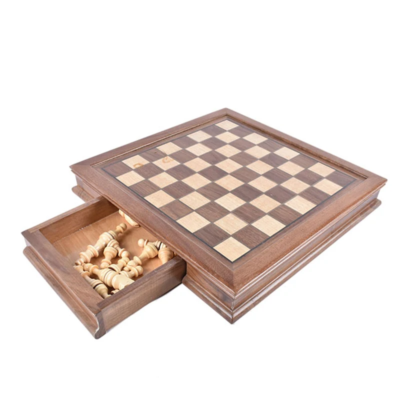 Customized Backgammon Wooden Chess Game Chess Set Manufacturer Chess Board