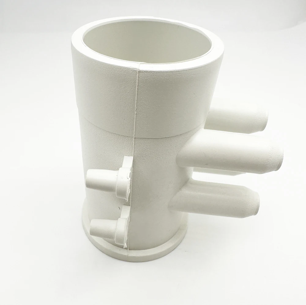 OEM Hydro Massage System White PVC Air Manifold Fitting Bath 4 Port Air Manifold Valve Bathtubs Air Intake Manifold