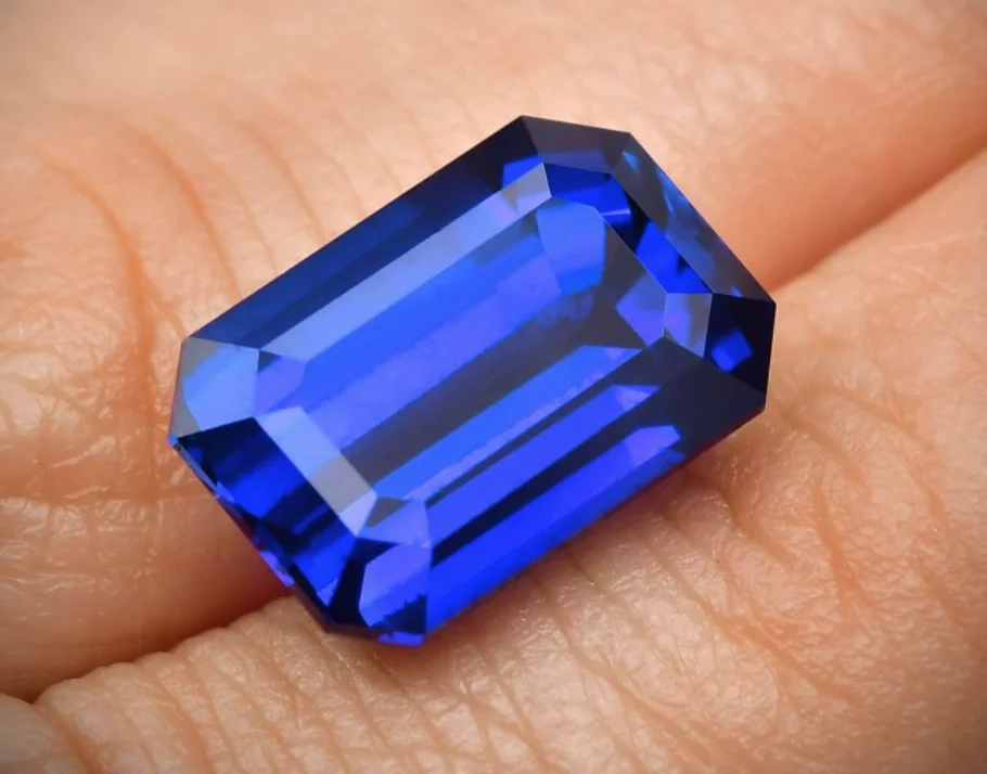 10.47 Carat Royal Blue Sri Lankan Sapphire Emerald Cut Shape Ceylon Sapphire Gemstone Loose Gemstone Precious Gemstone Price