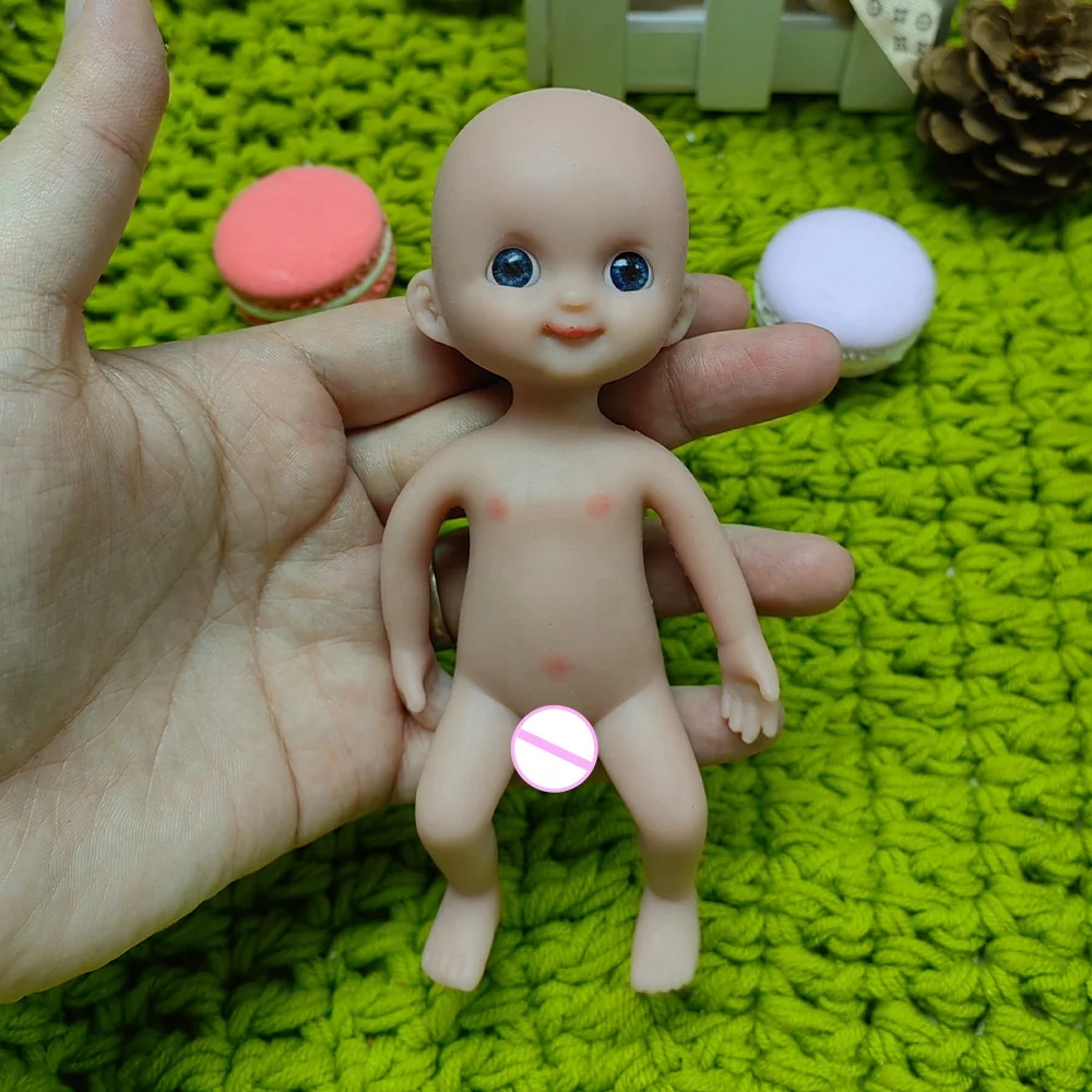 5.5 inch Mini Reborn Baby Dolls Sweet Girl Full Silicone Body Best Gift for Kids