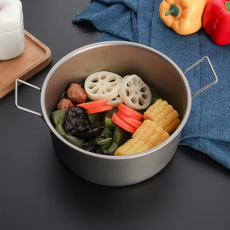 Titanium Pot 1600ml/1800ml for Outdoor Camping Backpacking Hiking Ultralight Portable Cooking Pot Camp Kitchen Cookware