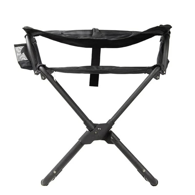 Wholesale portable oversized aluminum folding camping lightweight black metal outdoor director chairs