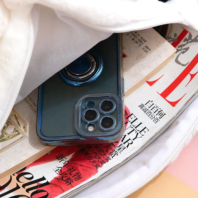 2023 wholesale Kawaii animals Panda  Plush Bag Backpack Stuffed Anime Handbag Cartoon Plush Backpacks For Girl Gift