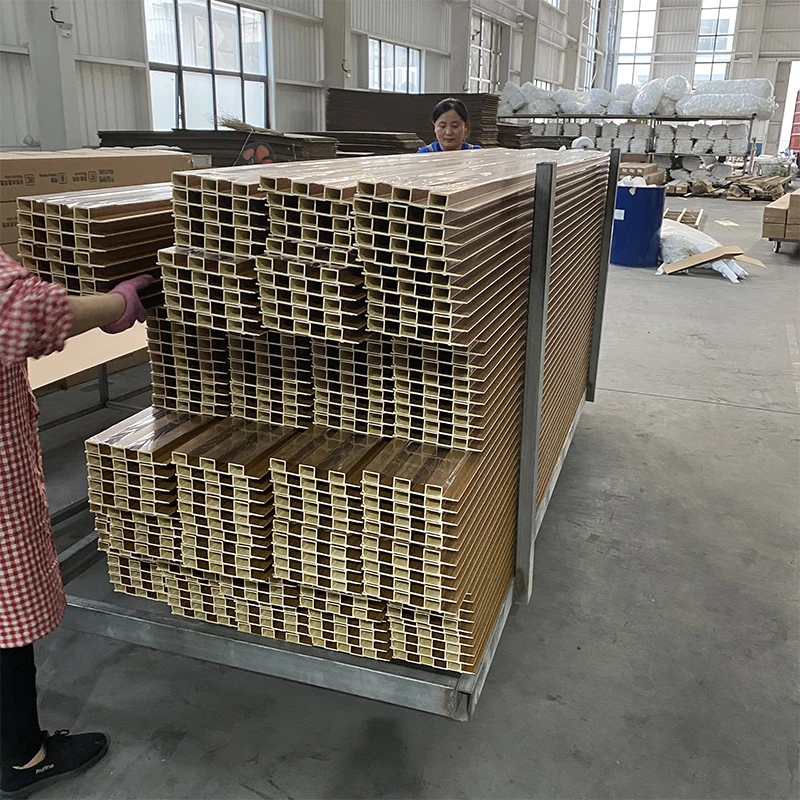 Aveeno Modern Design Premium Quality Wood Plastic Composite WPC Exterior Ceiling Panel For Outdoor Vented