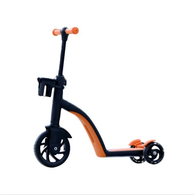 SCT81X China Wholesale  Foldable Mini Flashing PU Kids Adjustable Flicker Flash Wheels Kids Scooter  Kids Light Balance Scooter