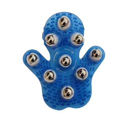 9 Steel Ball Rolling Massager ,Held Hand Massager,Palm Shaped Roller Ball Massager