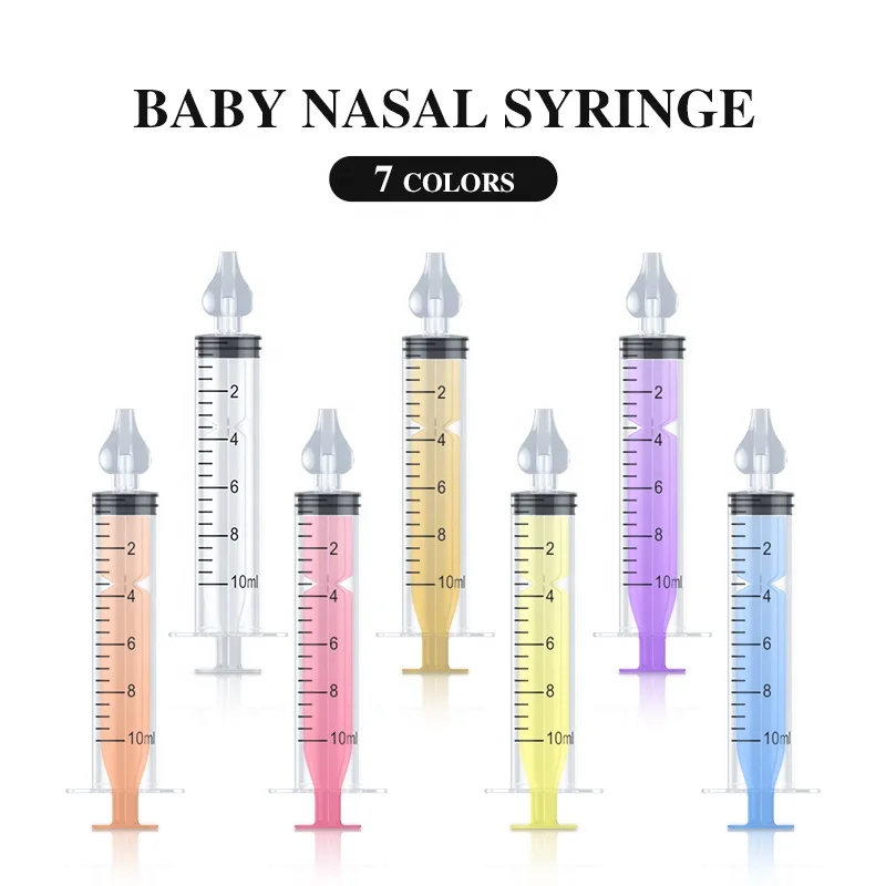 2023 Hot Sale Baby Nasal Irrigator 10ml Baby Nasal Syringe With Silicone Head