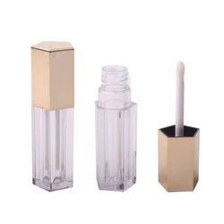 Онлайн в наличии, розовое золото, пустой тюбик для блеска для губ, высокое качество, 5 мл, контейнер для блеска для губ, контейнер для жидкой губной помады