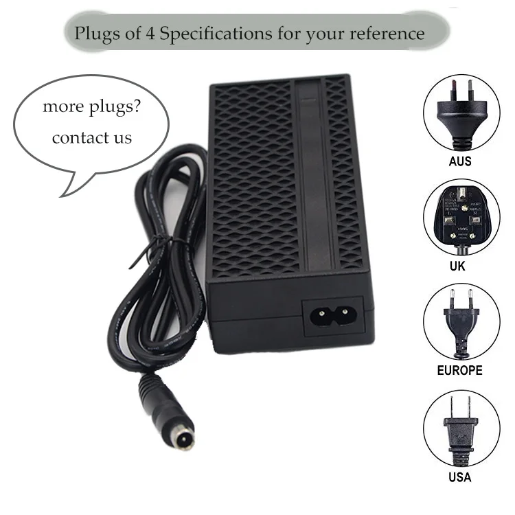 Intelligent Power CE FCC KC Certification 42V 2A Li ion Battery Charger For Lime Scooter 36V Battery