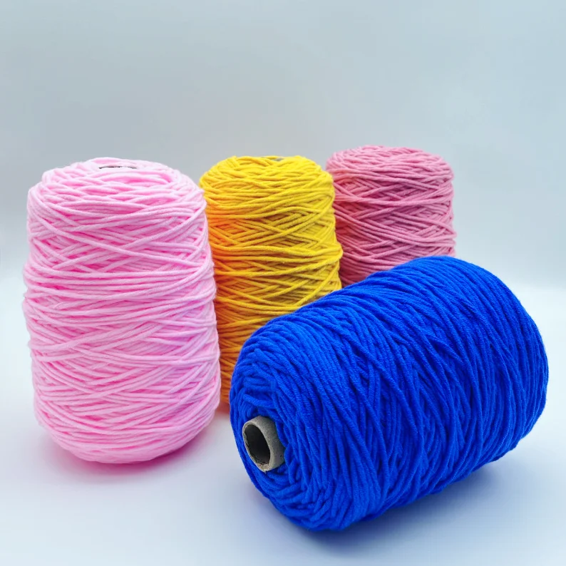 High-Quality 100% Acrylic Chenille Yarn Tufting Yarn Cone for Handmade Projects hand knitting and crocheting