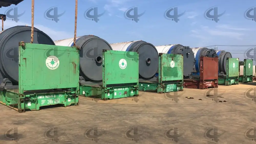 Линия пиролиза отходов пластика в топливное масло, высокоэффективный немецкий стандарт