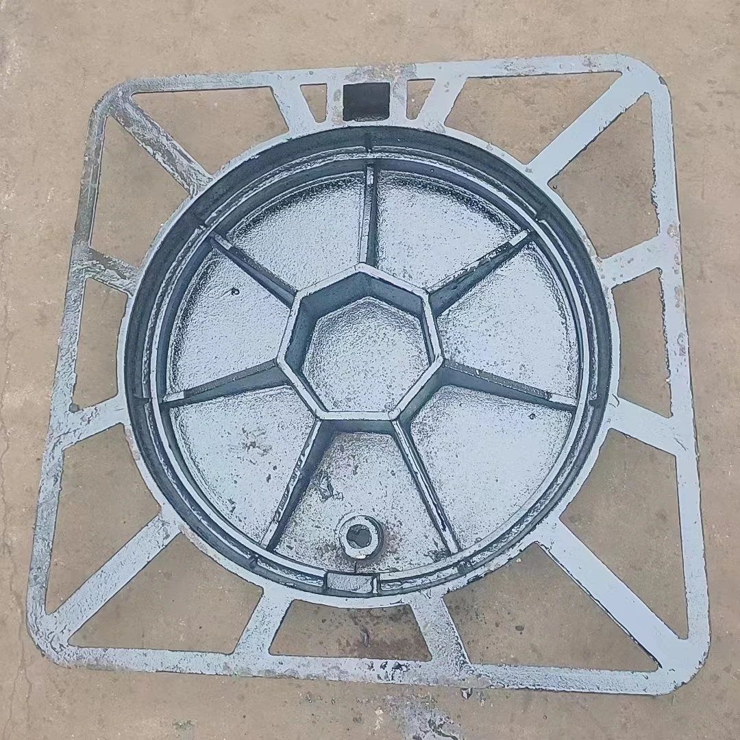 High Quality Cast Iron Square Manhole Cover with ISO Steel Straps & Wooden Crates Die Casting Safety-Use Chinese Manufacturer