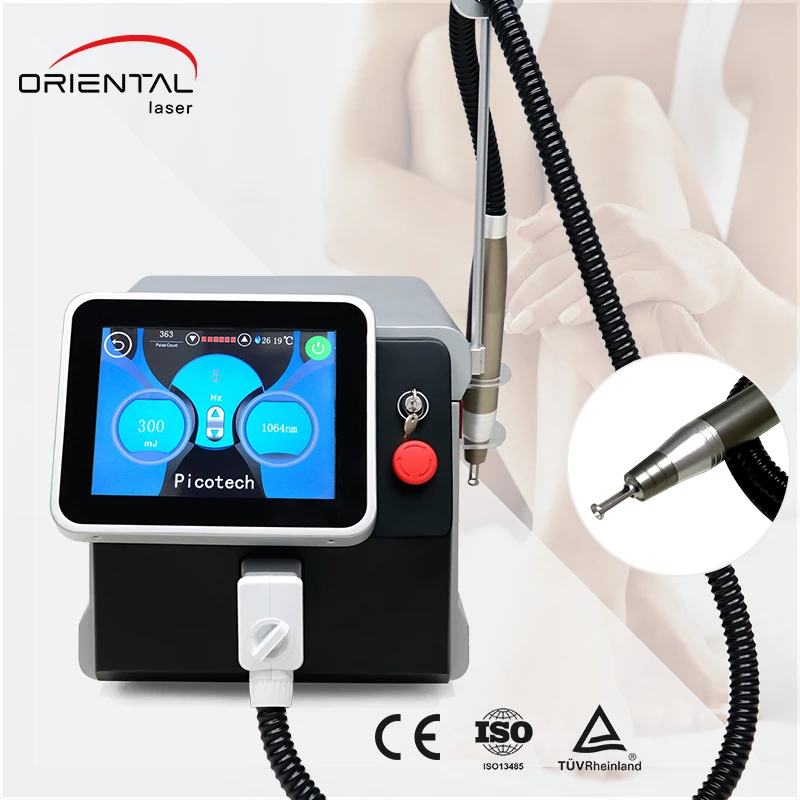 2021 Hot Sale Professional  Picolaser 755nm 1064nm 532nm Picosecond Laser Q Switched Nd Yag Laser Tattoo Removal Machine price